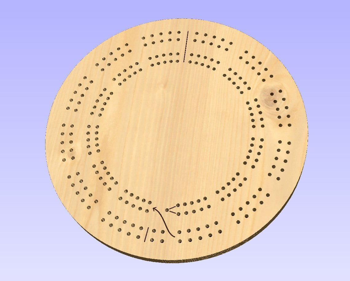 15 Inch Round Giant 2 Track Template
