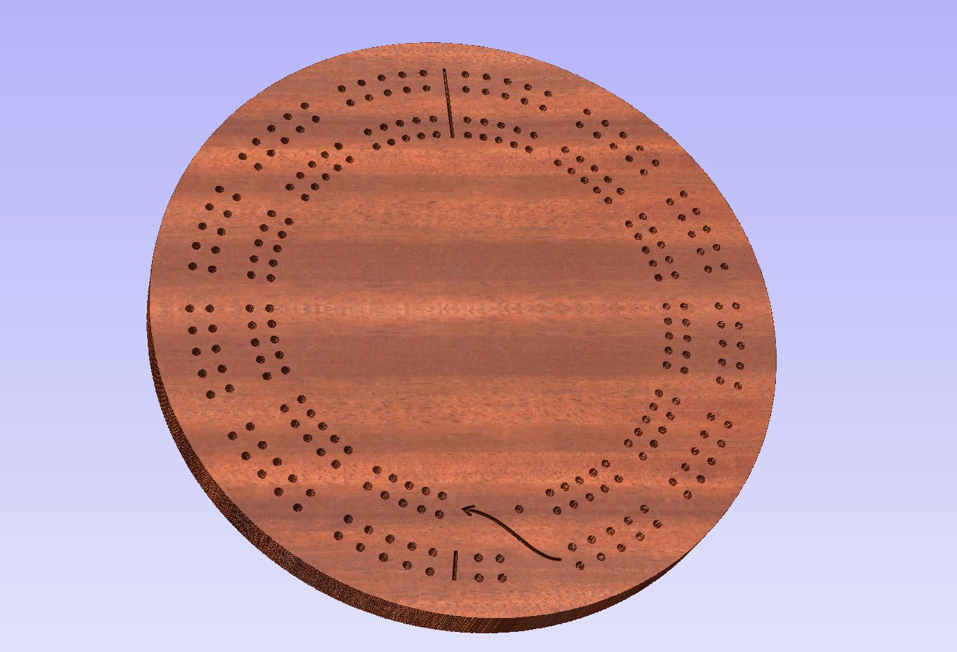 10 Inch Round 2 Track Template