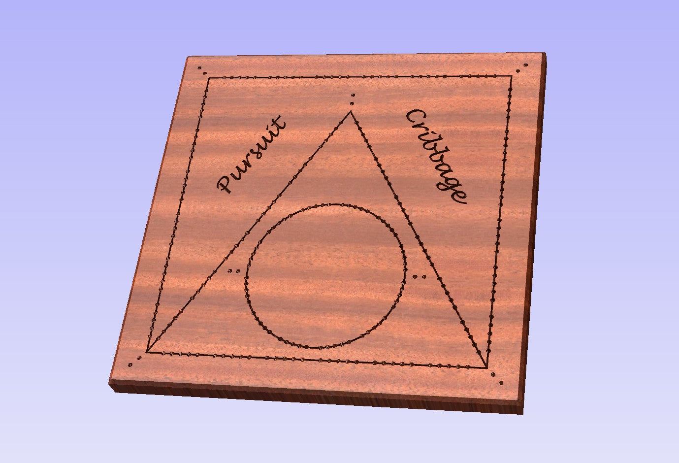 Pursuit Cribbage Template