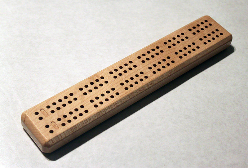 Mini Travel 2 Track Maple Cribbage Board GTG 23116